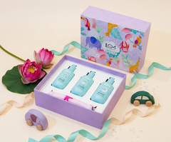 Love Momma’s 3 Bottles + Napkins Gift Hamper (Baby Shampoo, Body Butter, Wash)