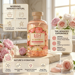 Love Momma Juliet Rose Shower Gel – Rose Quartz Infused | Niacinamide & Protein Body Wash for Deep Skin Conditioning
