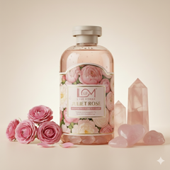Love Momma Juliet Rose Shower Gel – Rose Quartz Infused | Niacinamide & Protein Body Wash for Deep Skin Conditioning